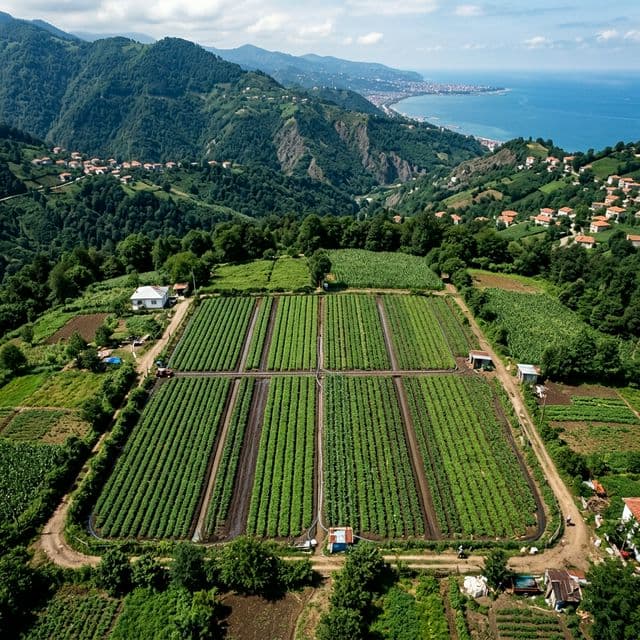 Ordu arazi havadan görünüm